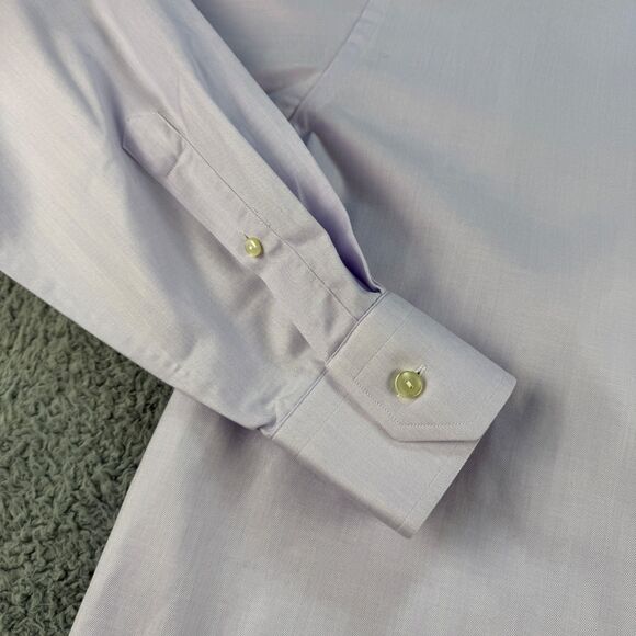 Eton Classic Fit Dress Shirt Pink Long Sleeve Button Up Size 17.5 XL 44 - Picture 4 of 13